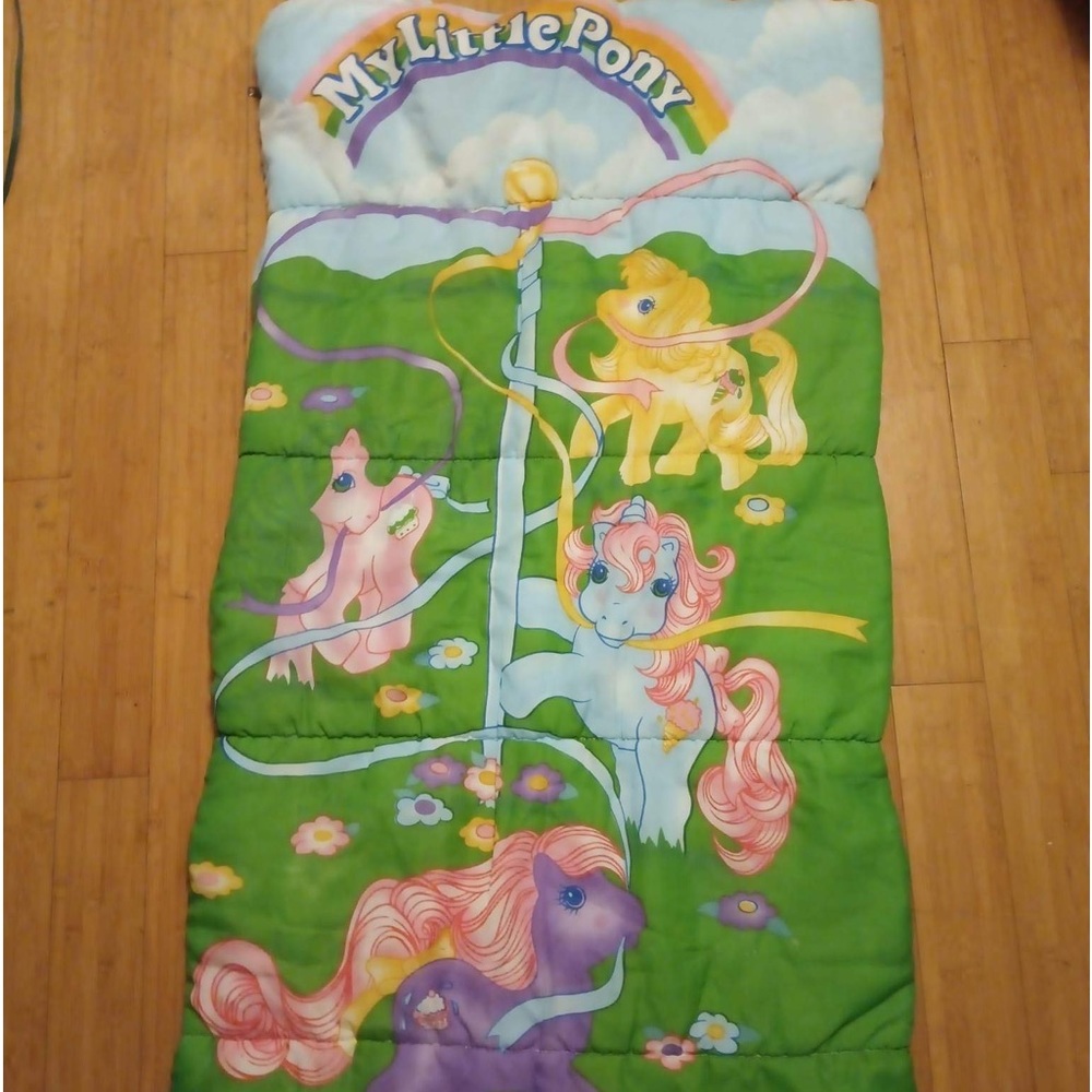 COPY - Vintage 1988 My Little Pony G1 MLP Sleeping Bag 30"x55" Twin Size 80s Or…